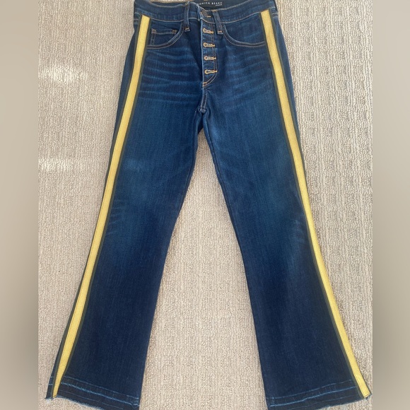 Veronica Beard Carolyn Tuxedo Striped Jeans - size 24 - Picture 4 of 16